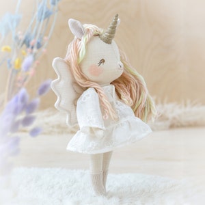 Unicorn doll sewing pattern soft toy instant download pdf unicorn decoration plush