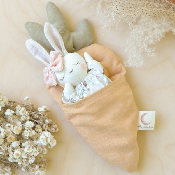 Bunny sewing pattern mini doll for Easter basket easy soft toy tutorial