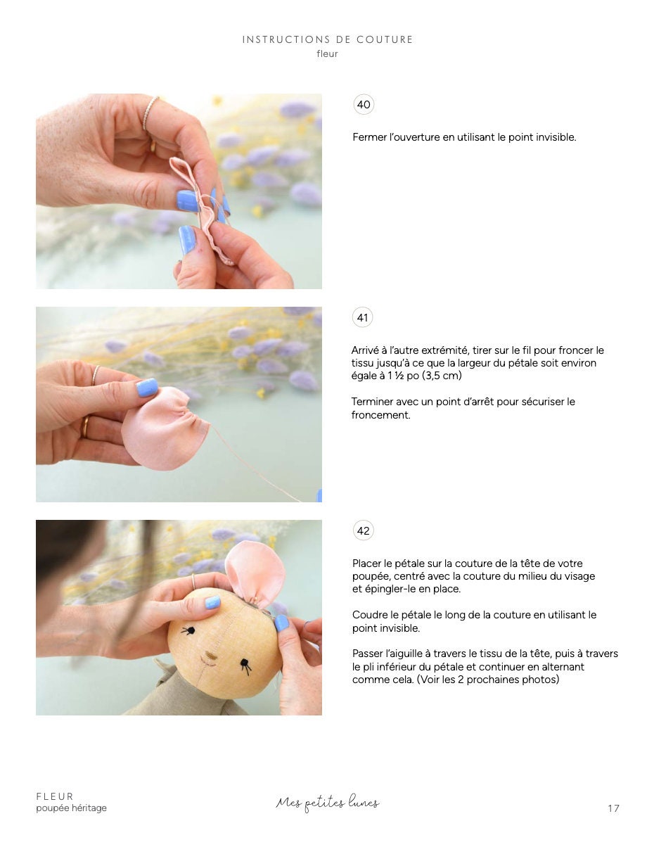 Plush Flower Doll Sewing Pattern Plush Instant Download Pdf Plush ...