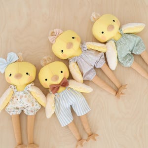 Chick Sewing Pattern, Chicken Soft Toy Pattern, Easter Sewing Pattern, Beginner Sewing Pattern, Stuffed Animal Pattern, Instant Download image 3