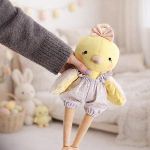 Chick Sewing Pattern, Chicken Soft Toy Pattern, Easter Sewing Pattern, Beginner Sewing Pattern, Stuffed Animal Pattern, Instant Download image 4
