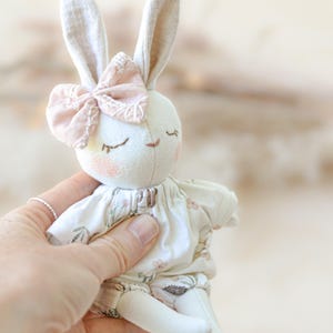 Bunny in Carrot Bed Sewing Pattern Mini Doll for Easter Basket Easy ...
