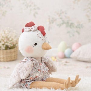 Chick Sewing Pattern, Chicken Soft Toy Pattern, Easter Sewing Pattern, Beginner Sewing Pattern, Stuffed Animal Pattern, Instant Download image 2
