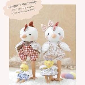 Chick Sewing Pattern, Chicken Soft Toy Pattern, Easter Sewing Pattern, Beginner Sewing Pattern, Stuffed Animal Pattern, Instant Download image 19