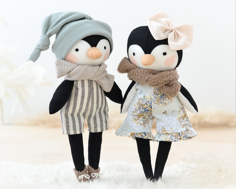 ペンギンぬいぐるみ縫製パターン - 簡単DIY - Mes Petites Lunes