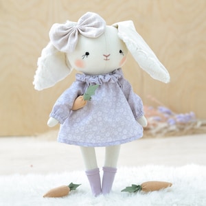 Bunny doll Sewing Pattern PDF Stuffed Animal Toy  Tutorial Easter decoration diy