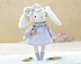 Bunny doll Sewing Pattern PDF Stuffed Animal Toy Tutorial Easter decoration diy