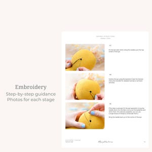 Chick Sewing Pattern, Chicken Soft Toy Pattern, Easter Sewing Pattern, Beginner Sewing Pattern, Stuffed Animal Pattern, Instant Download image 10