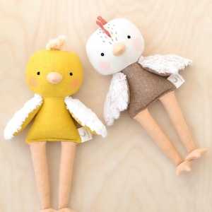 Chick Sewing Pattern, Chicken Soft Toy Pattern, Easter Sewing Pattern, Beginner Sewing Pattern, Stuffed Animal Pattern, Instant Download image 7