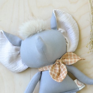 Elephant doll sewing pattern animal soft toy pdf diy tutorial image 8