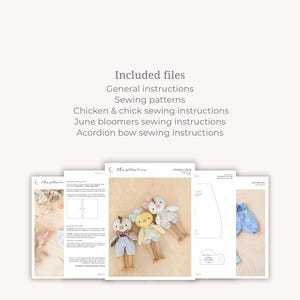 Chick Sewing Pattern, Chicken Soft Toy Pattern, Easter Sewing Pattern, Beginner Sewing Pattern, Stuffed Animal Pattern, Instant Download image 18