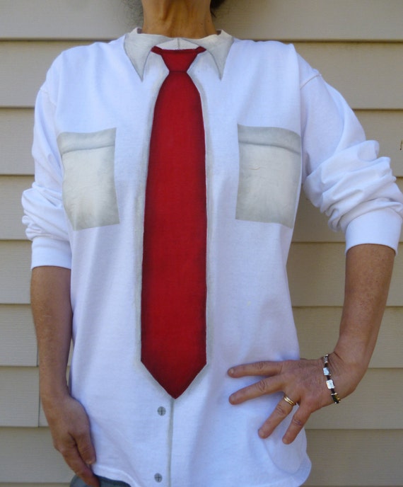 red tie shirt