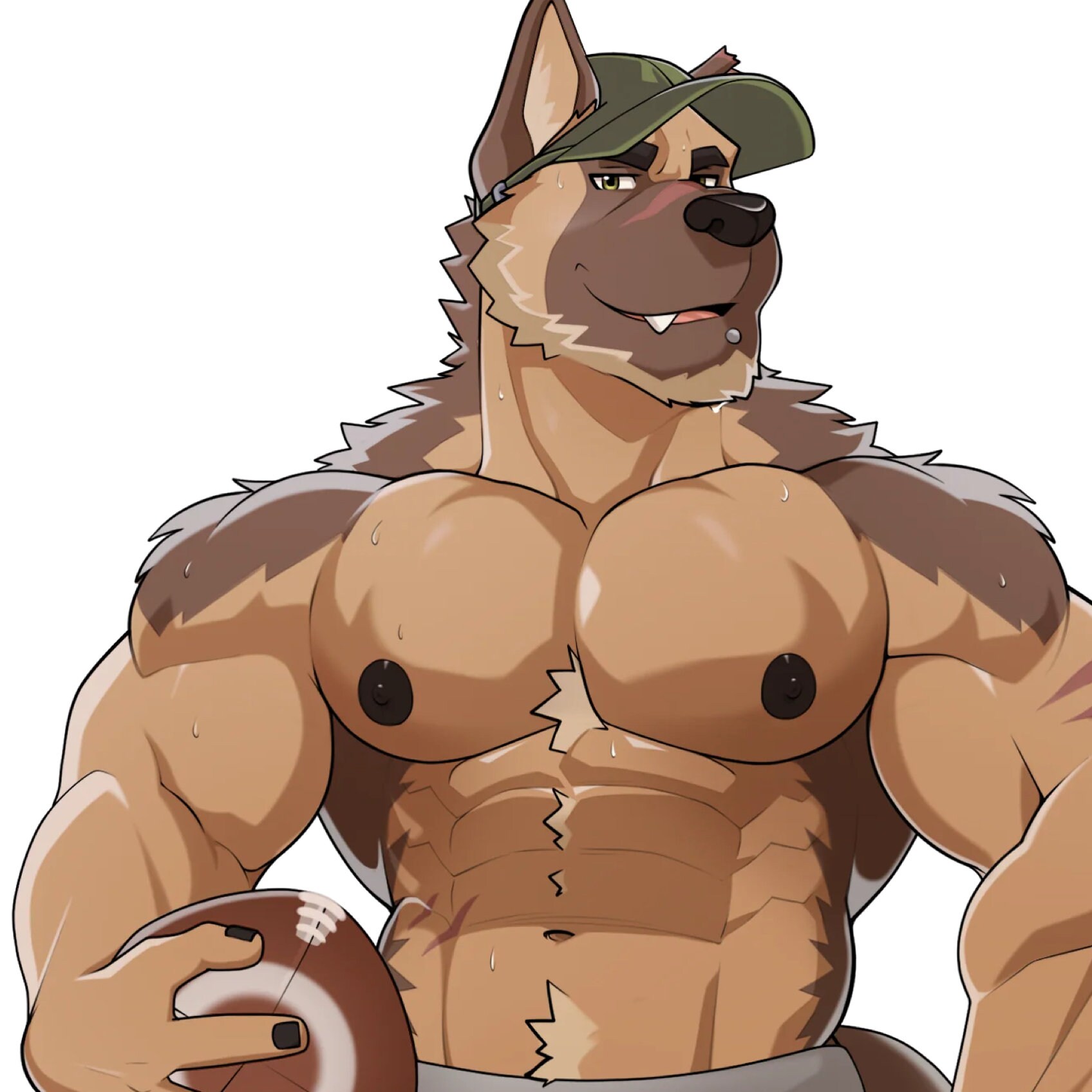 Muscular furry