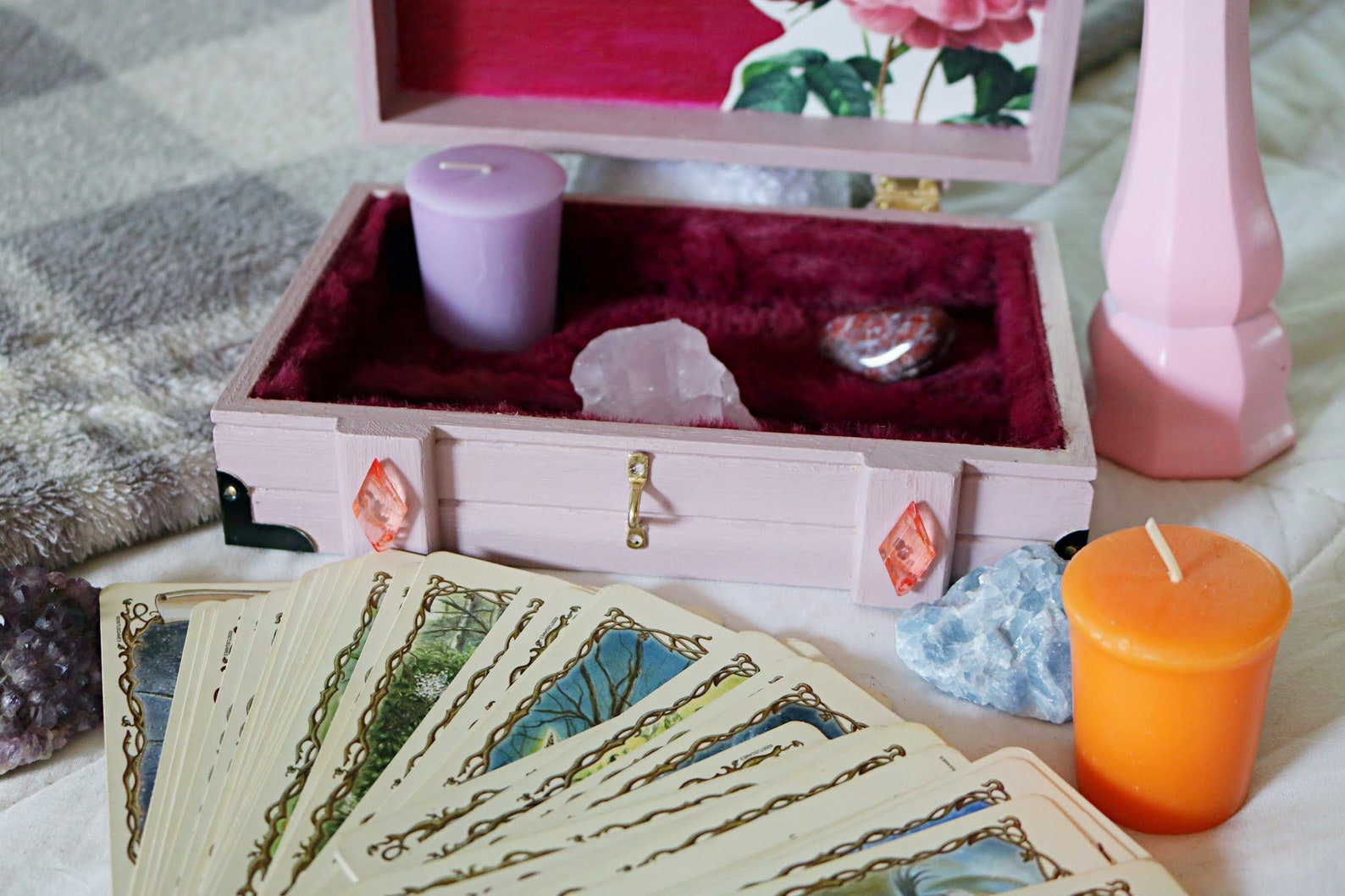 Tarot Box tarot cards tarot cards box chest handmade tarot Etsy