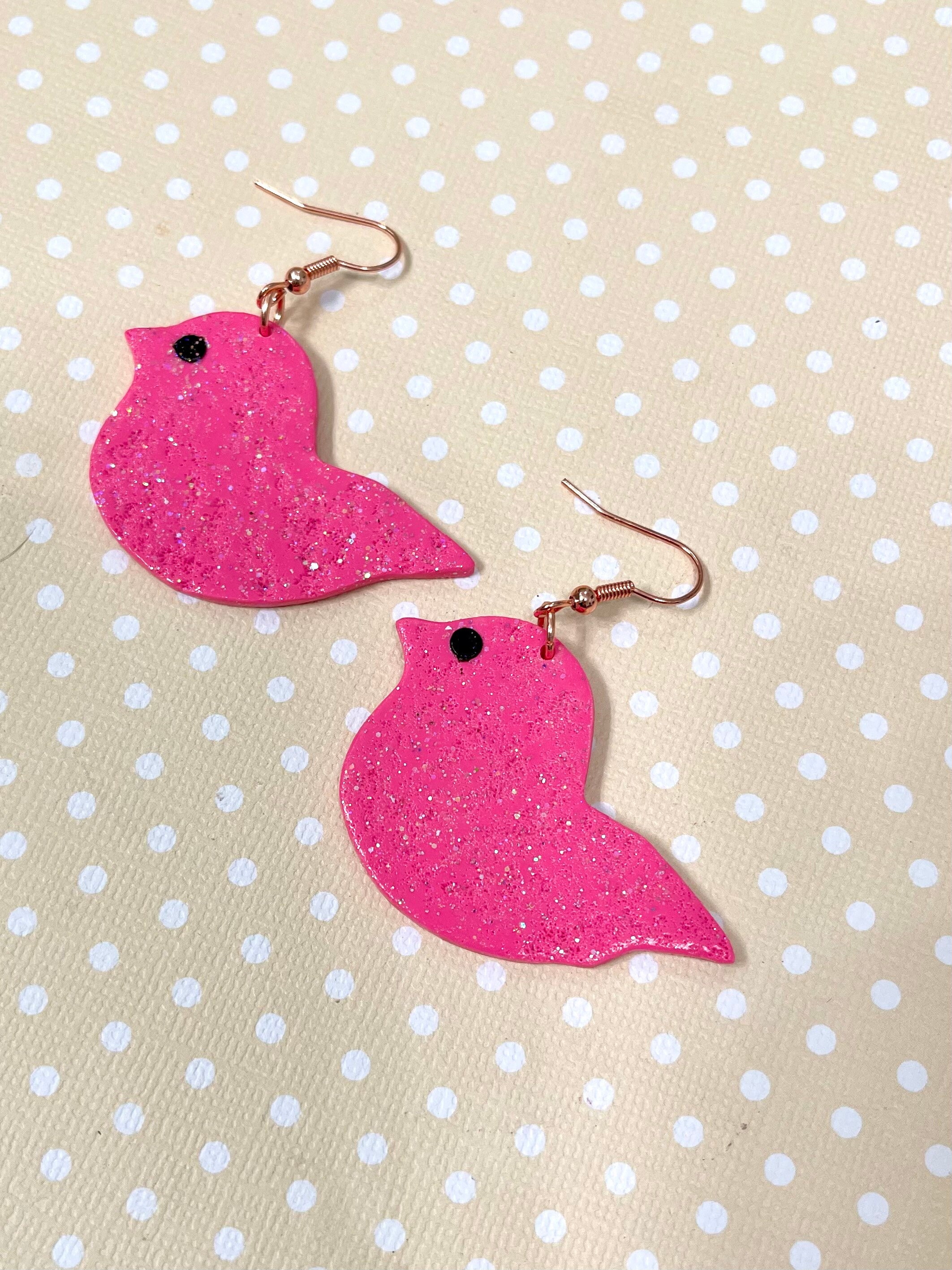 Easter Peep Earrings easter earrings polymer clay earrings Etsy