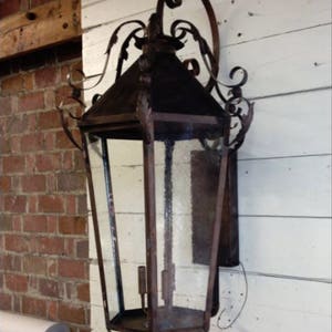 Sodonna Copper Gas Electric Lantern Outdoor Light Fixture Chandelier Kitchen Island Pendant Rustic Old World Craftsmanship Handmade in USA