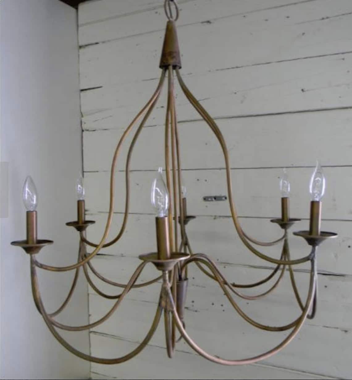 Copper Chandelier Kitchen Island Pendant Ceiling Light Copper Etsy