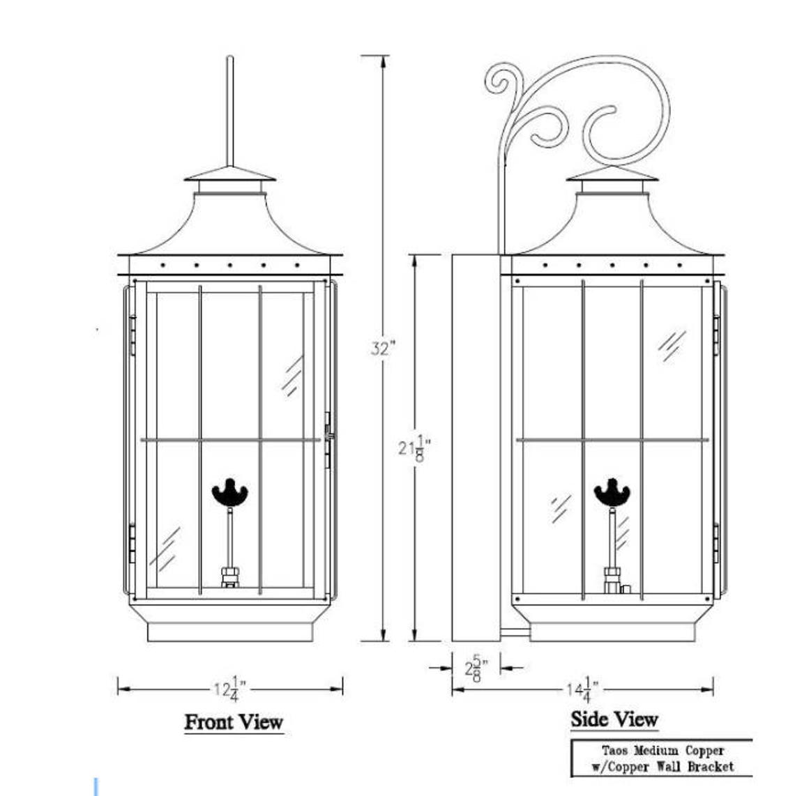 Copper Lantern Pendant Lighting Copper Light Fixture Rustic Etsy