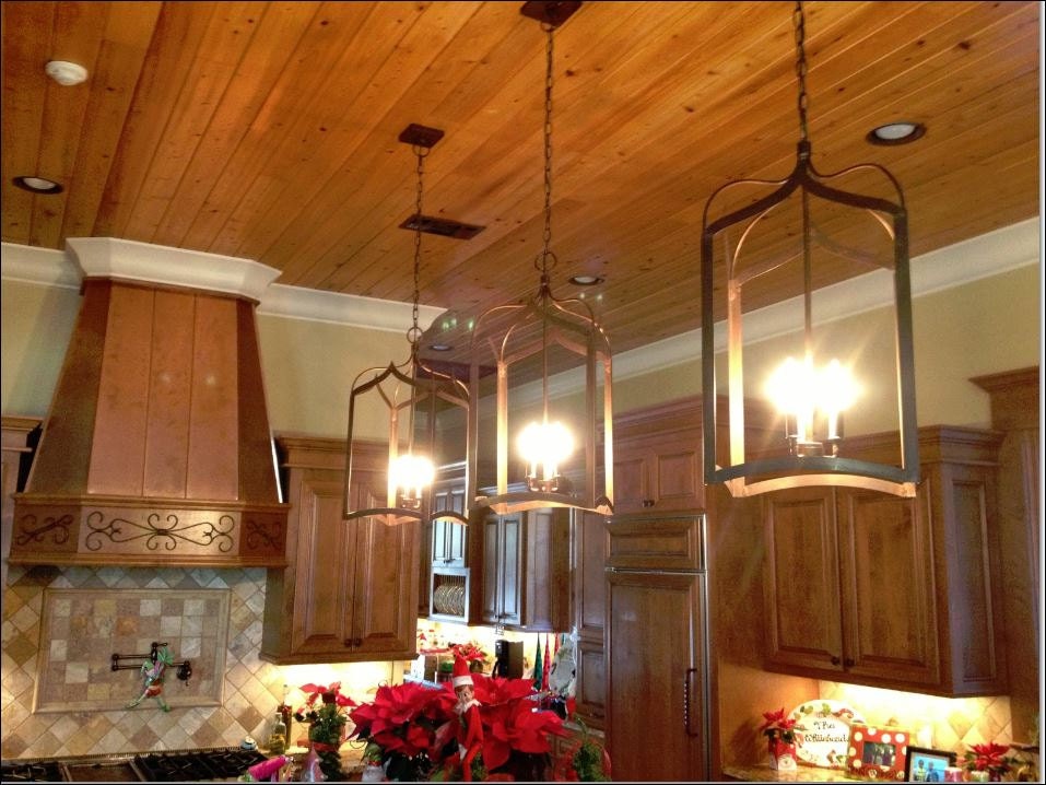 Caged island sale chandelier