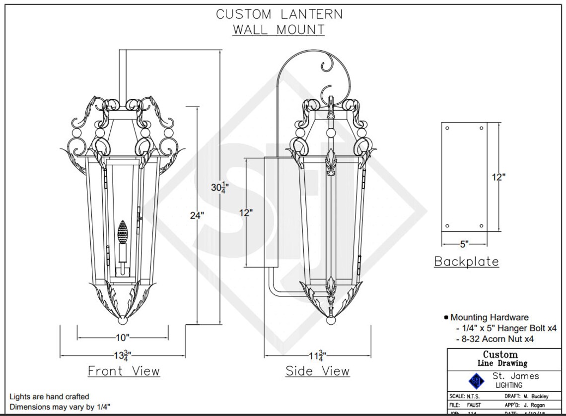 Copper Lantern Pendant Lighting Copper Light Fixture Rustic Etsy