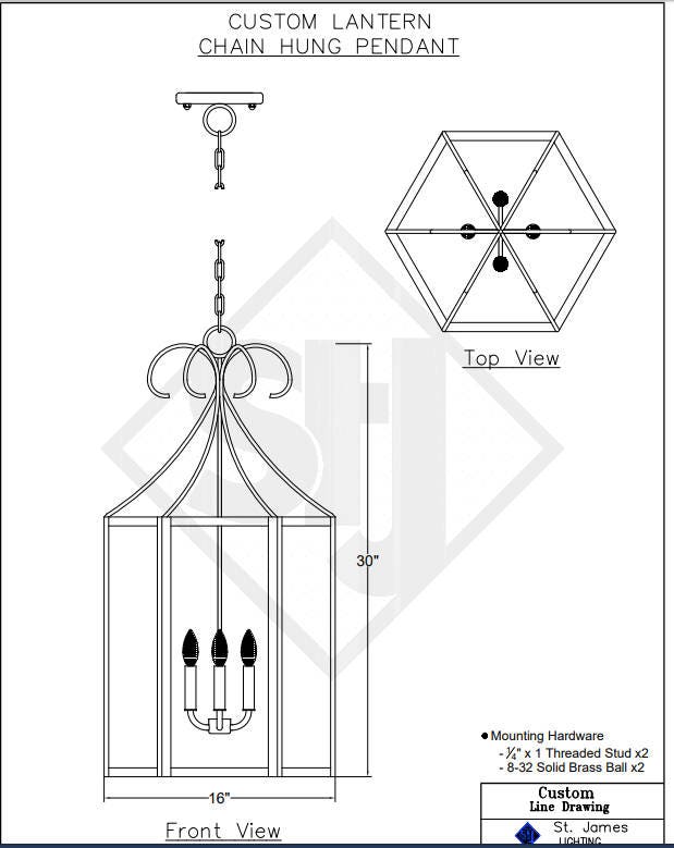 Copper Lantern Pendant Lighting Copper Light Fixture Rustic Etsy