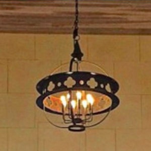 Sanctuary Copper Gas Electric Lantern Outdoor Light Fixture Chandelier Kitchen Island Pendant Old World Craftsmanship Handmade in USA