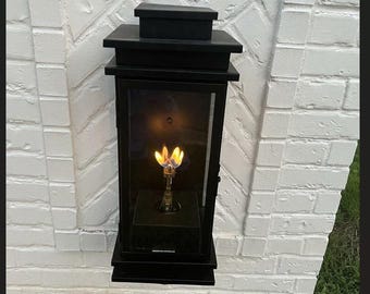 Somerset Copper Gas Electric Lantern Outdoor Light Fixture Chandelier Kitchen Island Pendant Rustic Old World Craftsmanship Handmade in USA