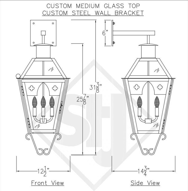 Copper Lantern Pendant Light Rustic Medieval Gothic Fixture Etsy