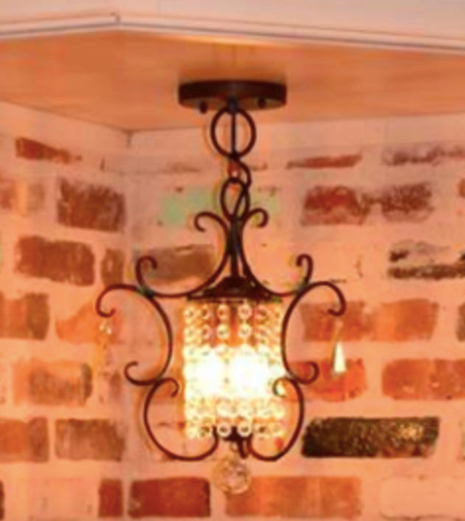 Crystal Chandelier Kitchen Island Glass Pendant Light Modern Etsy