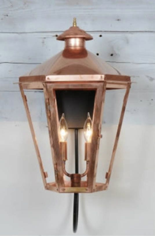 Copper Lantern Pendant Light Copper Light Fixture Rustic Etsy