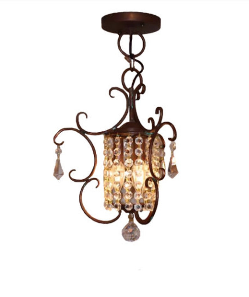 Crystal Chandelier Kitchen Island Glass Pendant Light Modern Etsy