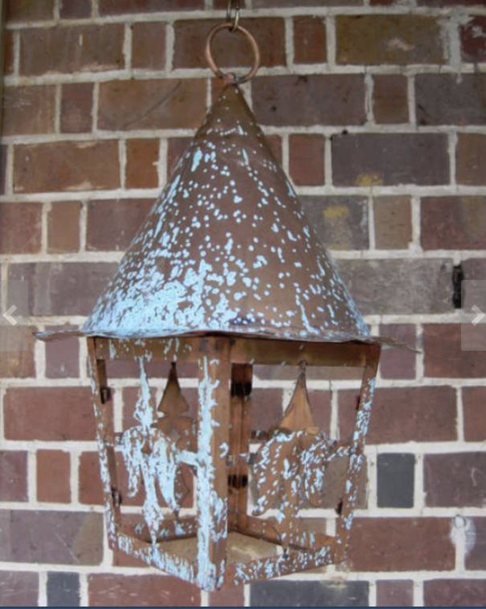 Copper Lantern Pendant Light Copper Light Fixture Rustic Light Etsy