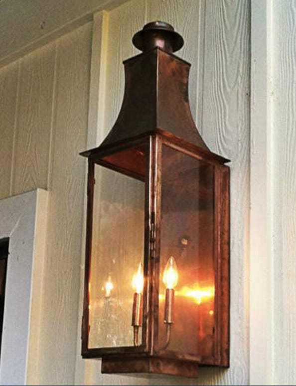 Copper Lantern Pendant Light Copper Light Fixture Rustic Etsy