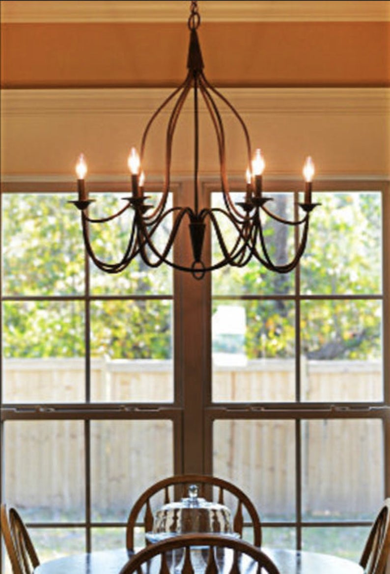 Copper Chandelier Kitchen Island Pendant Ceiling Light Copper Etsy