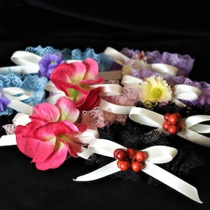 Sweet Lolita EGL Flower Cottage Core Lace Wrist Cuffs