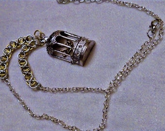 Bird Cage Necklace