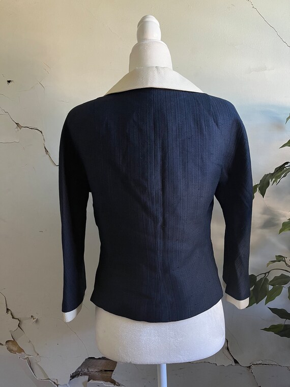Men's Vintage Navy 1950s Blazer Jacket 42