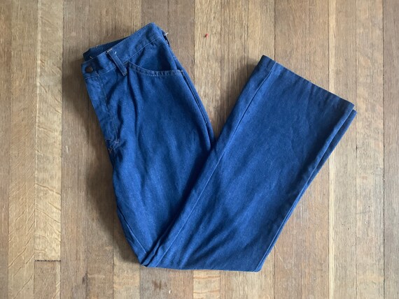 70s Comfy Mens classic blue Flares, Perfect Vintag
