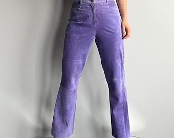 Oleg-cassini Women's Purple Trousers
