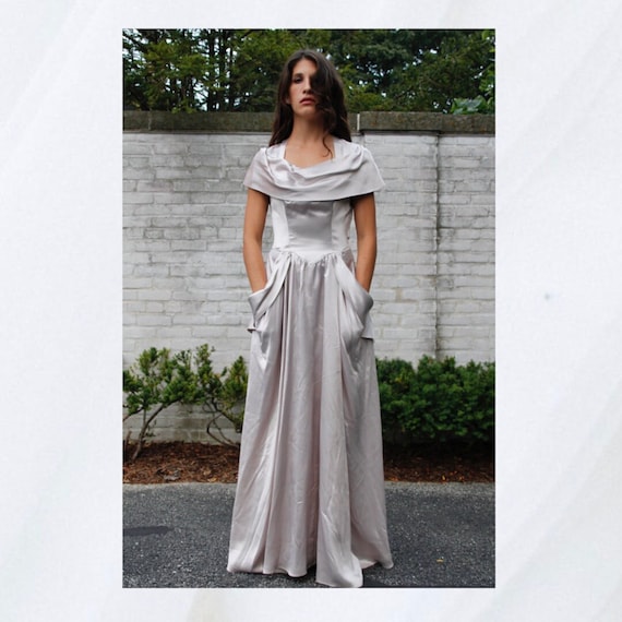 liquid satin gown