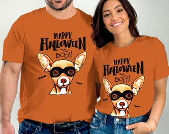 Funny Chihuahua Halloween T-Shirt: Masked Dog Costume Tee by Dog Artistry.