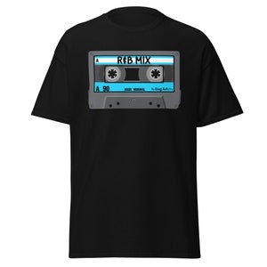 R&B Mix Cassette Tape Men&#39;s Classic t-shirt. Cool music t-shirt. Old Cassette Tape t-shirt. Old School Music t-shirt. R and B Music t-shirt.