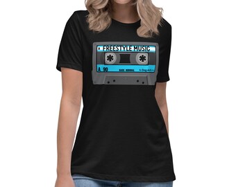 Freestyle Music Cassette Tape Women's Relaxed Fit T-Shirt