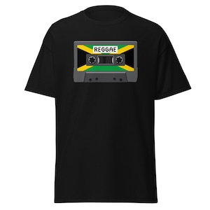 Reggae Cassette Tapes with Jamaican Flag Men&#39;s Classic t-shirt. Rasta Music t-shirt, Bob Marley Reggae t-shirt. I Love Reggae t-shirt.