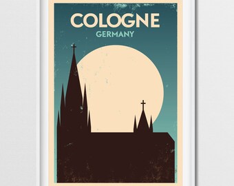 Cologne Poster Etsy