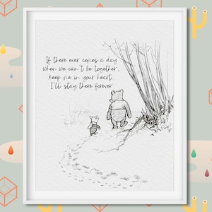 Classic Winnie the Pooh Quotes, Classic Pooh, Winnie the pooh Printable, Nursery Wall art, Boy Nursery decor | Shop now!