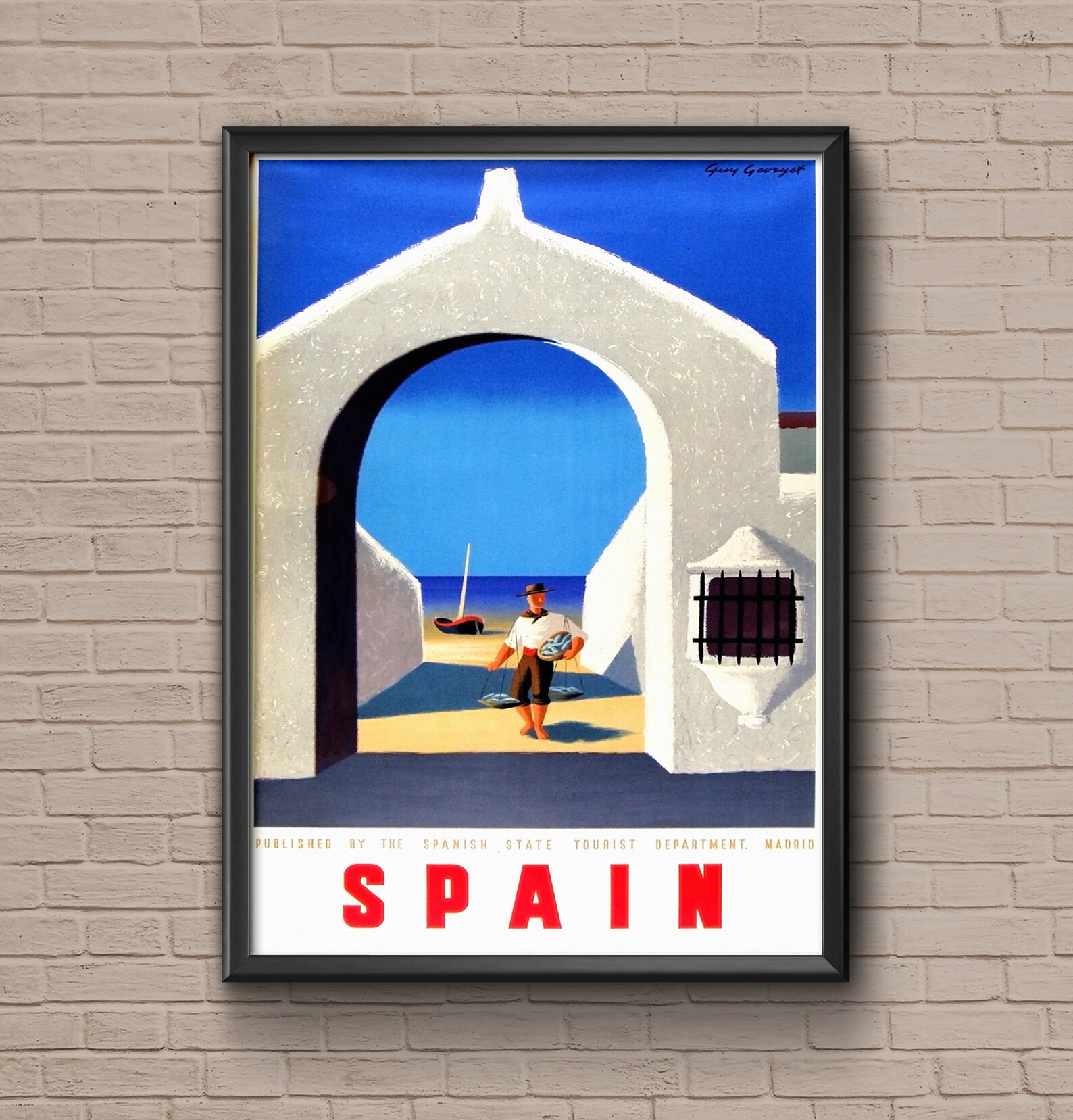 Spain Travel Poster Spain Poster Travel Decor Vintage - Etsy