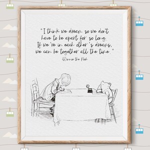 Winnie the Pooh Print Quotes, pooh bear classic vintage style poster print - great adventure