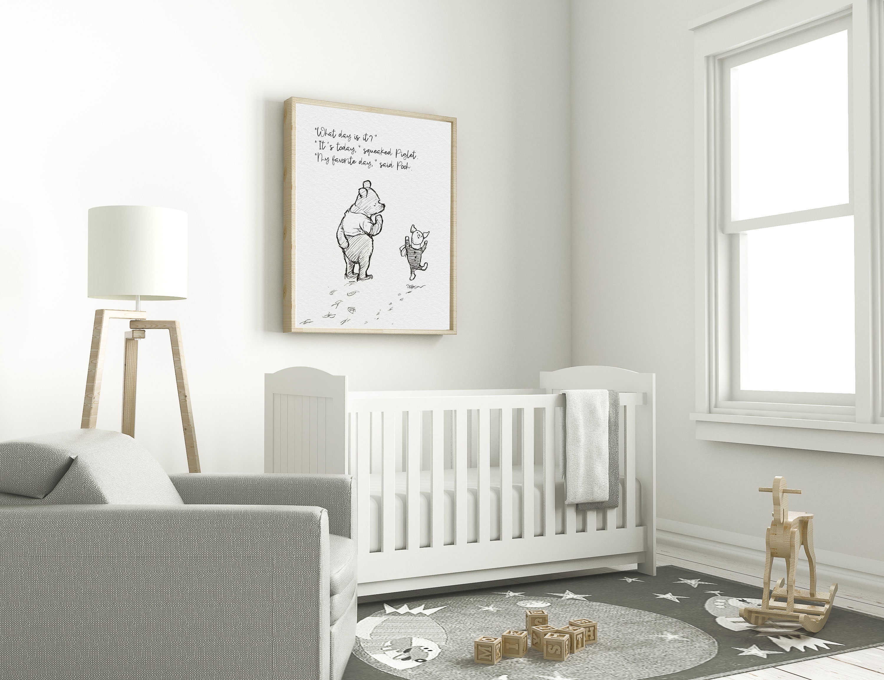 Classic Winnie the Pooh Nursery Decor, Pooh Printable Quote Piglet ...
