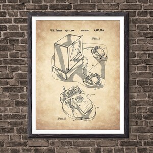 Computer Mouse Patent Wall Art - Computer Room Home Decor - IT Student Gift Idea - Computer Geek Gift Art Print